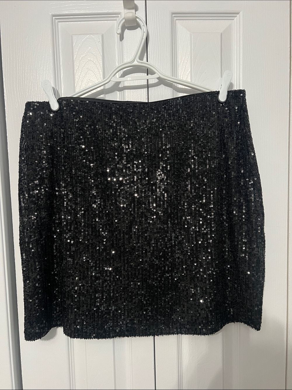 Reitmans Black  Sequin Mini Skirt - Classic Party Style XL